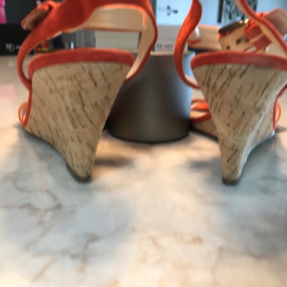 Orange Nine West Pumps Size 8 - Picture 4 of 5